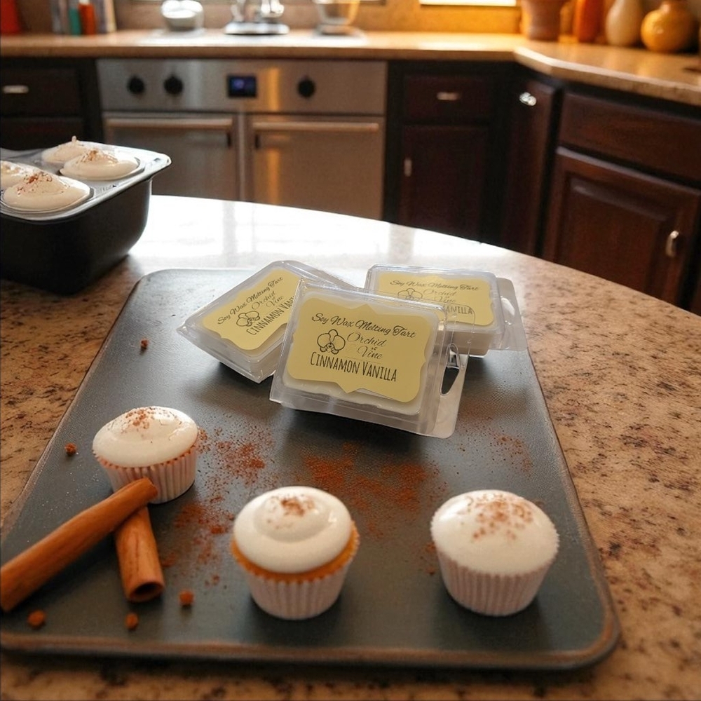 Cinnamon Vanilla Scented Wax Melts Soy Wax Set Of 3